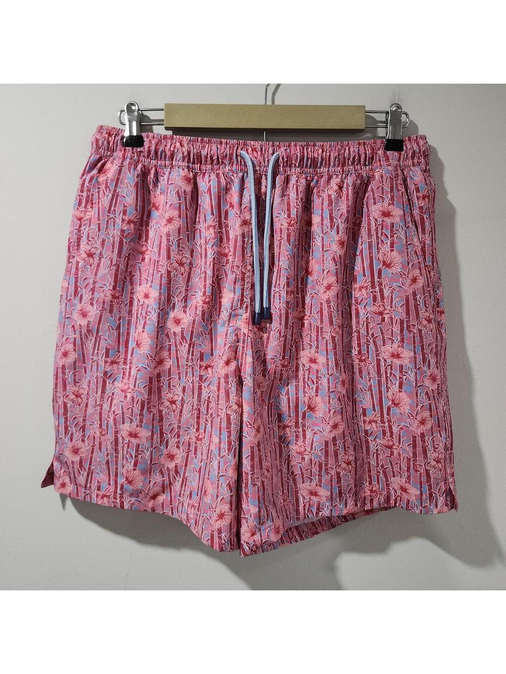 Peter Millar Crown Swim Trunks Shorts Passionfruit Flowers Floral Mens Large